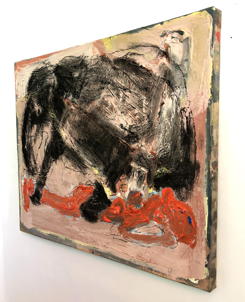 VREES de olifant met vrouw