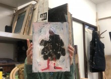 LB in studio